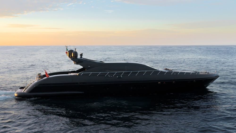 Neoprene 108ft Mangusta yacht day charter in Cabo