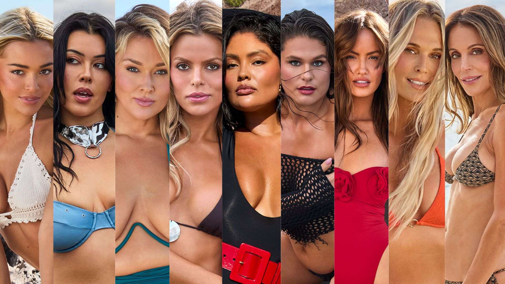 The nine models of SI Swimsuit 2026 photographed in Loreto, Baja California Sur
