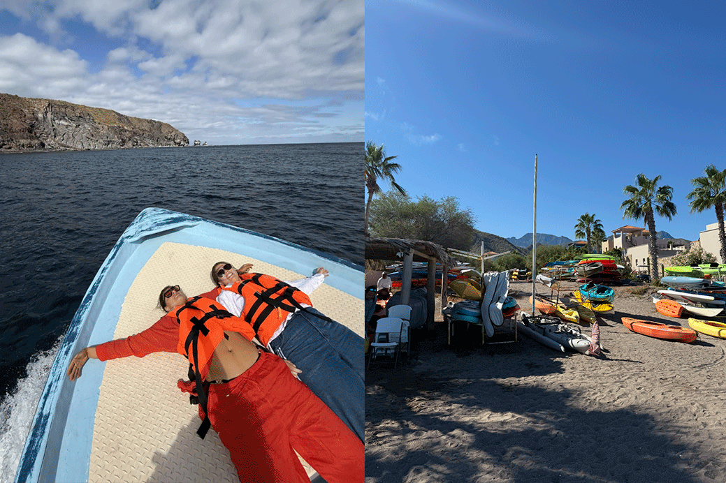 Boat trips and kayaking in Loreto Bay — SI Swimsuit 2026 behind the scenes