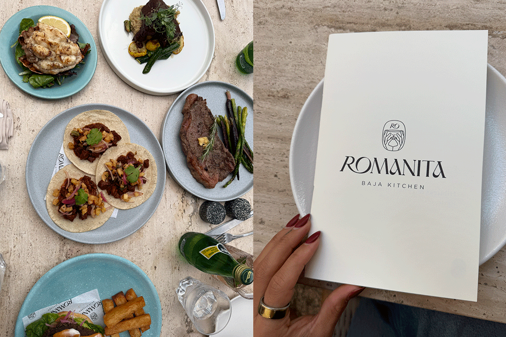 Dining at Romanita Baja Kitchen in Loreto — featured in SI Swimsuit 2026 travel guide