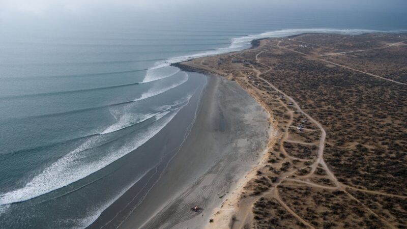 Scorpion Bay coastline in Baja California Sur, Mexico