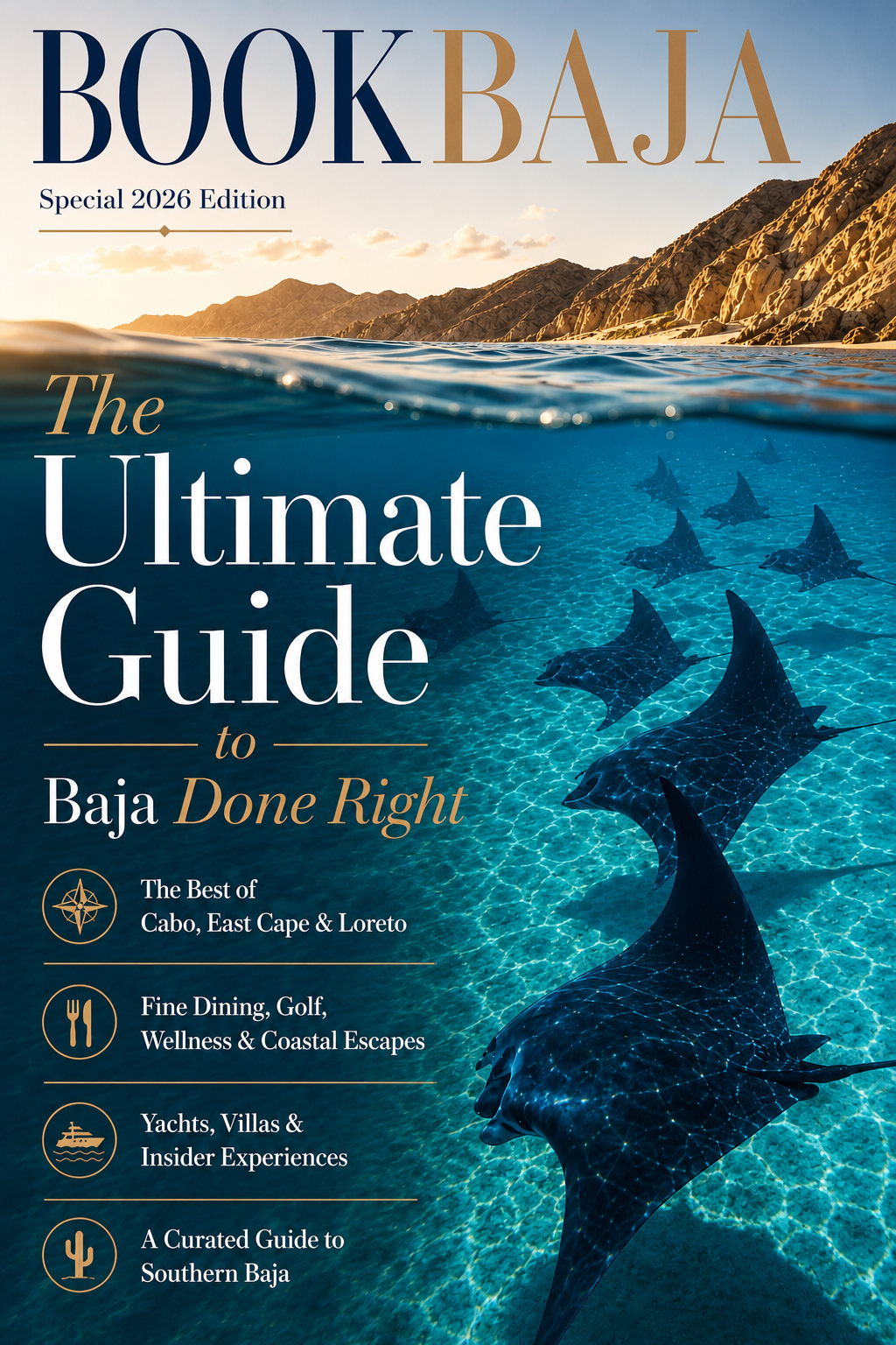 Book Baja luxury travel guide magazine cover