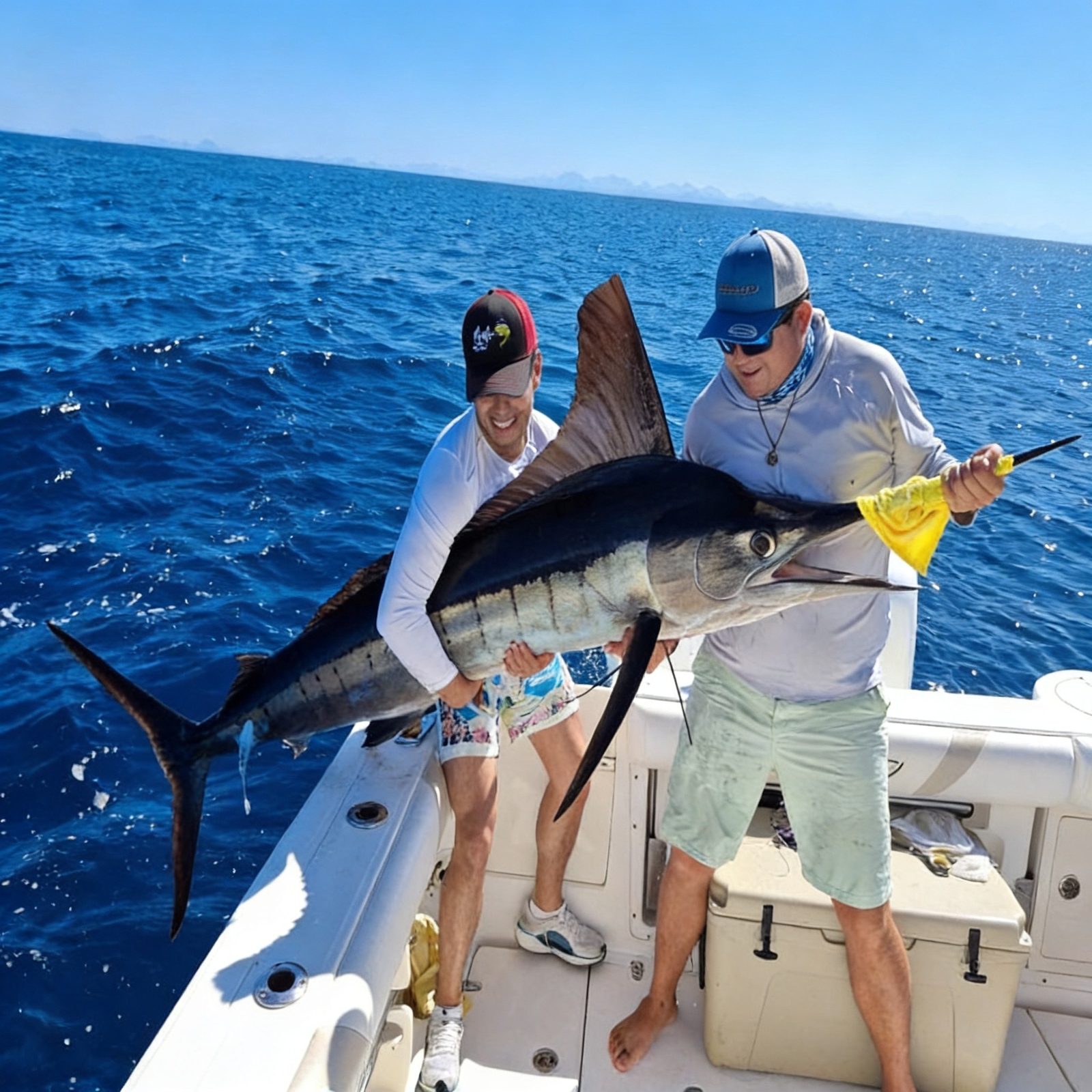 Fishing catch aboard a private Loreto boat charter in Baja California Sur