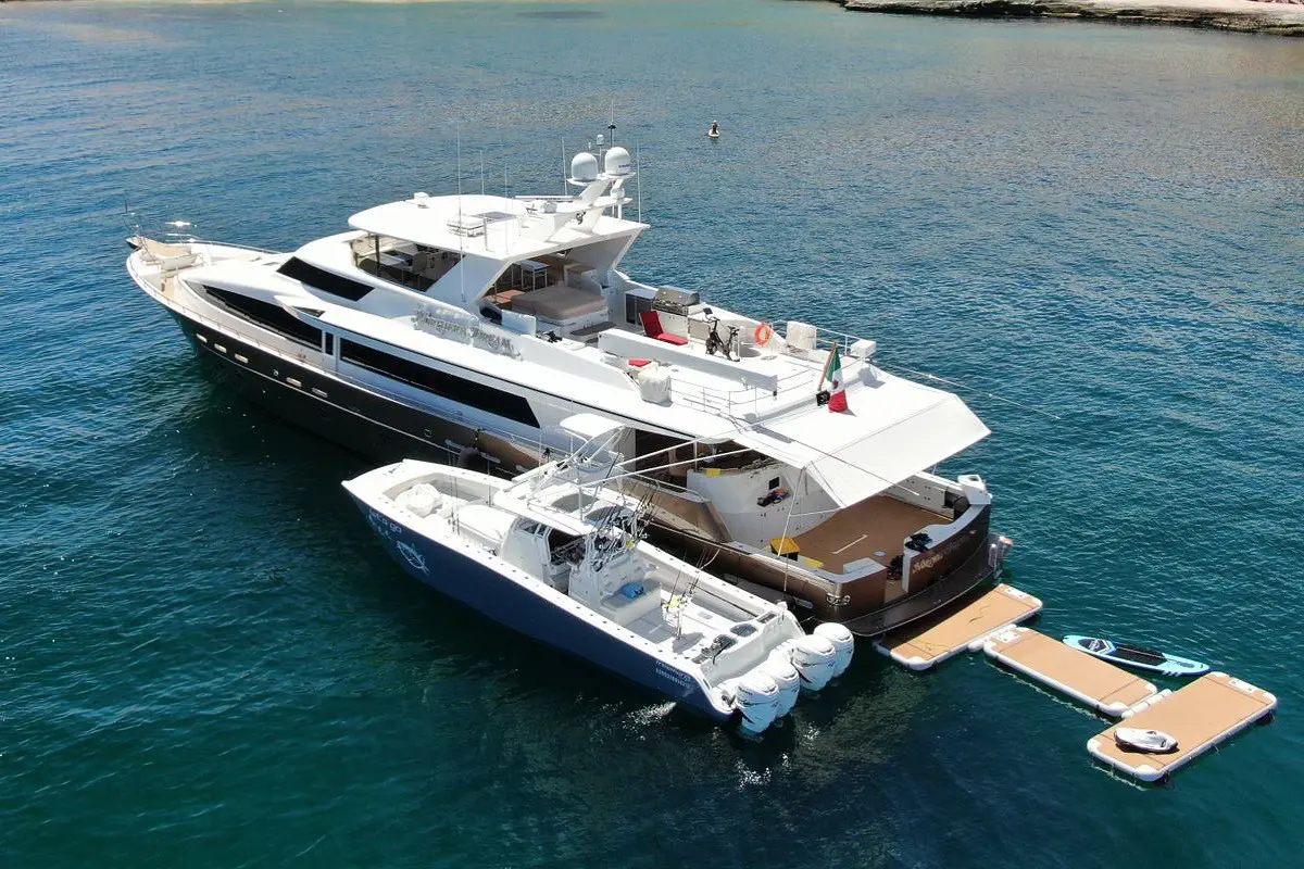 Aft deck lounge view aboard Northern Dream with Cabo coastal views