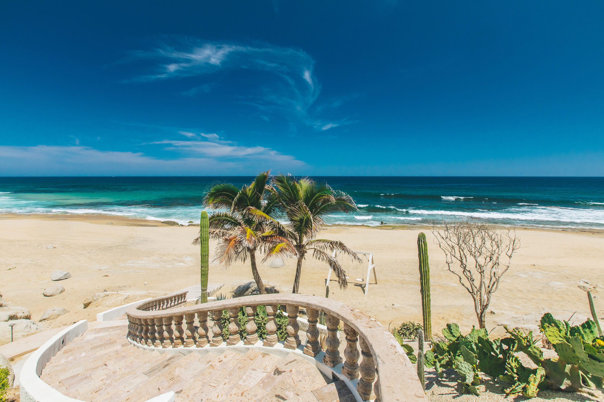 Casa Bellamar access to the beach in East Cape, Onsite Villa Staff Los Cabos