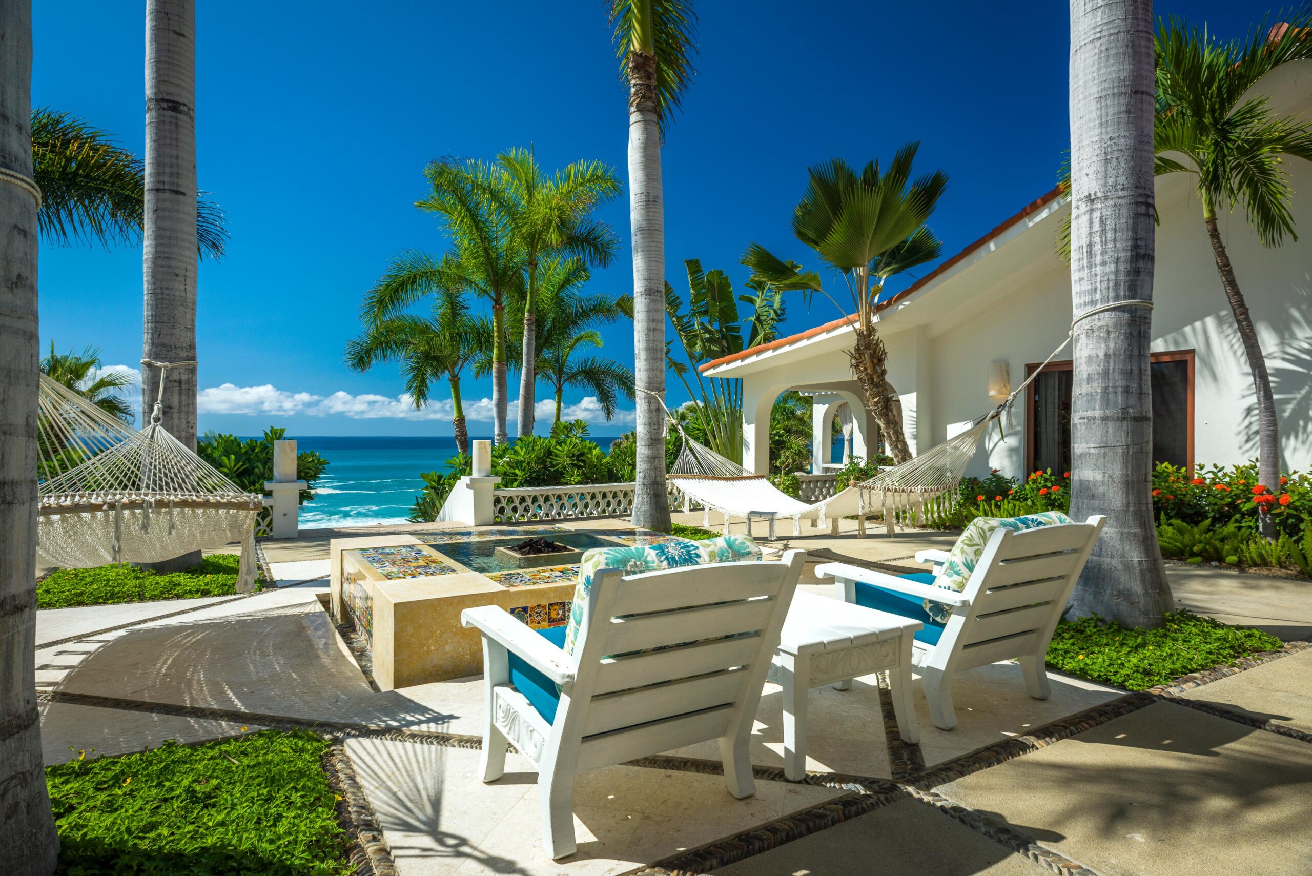 Casa Edwards fire Pit view in Palmilla, Beachfront Los Cabos