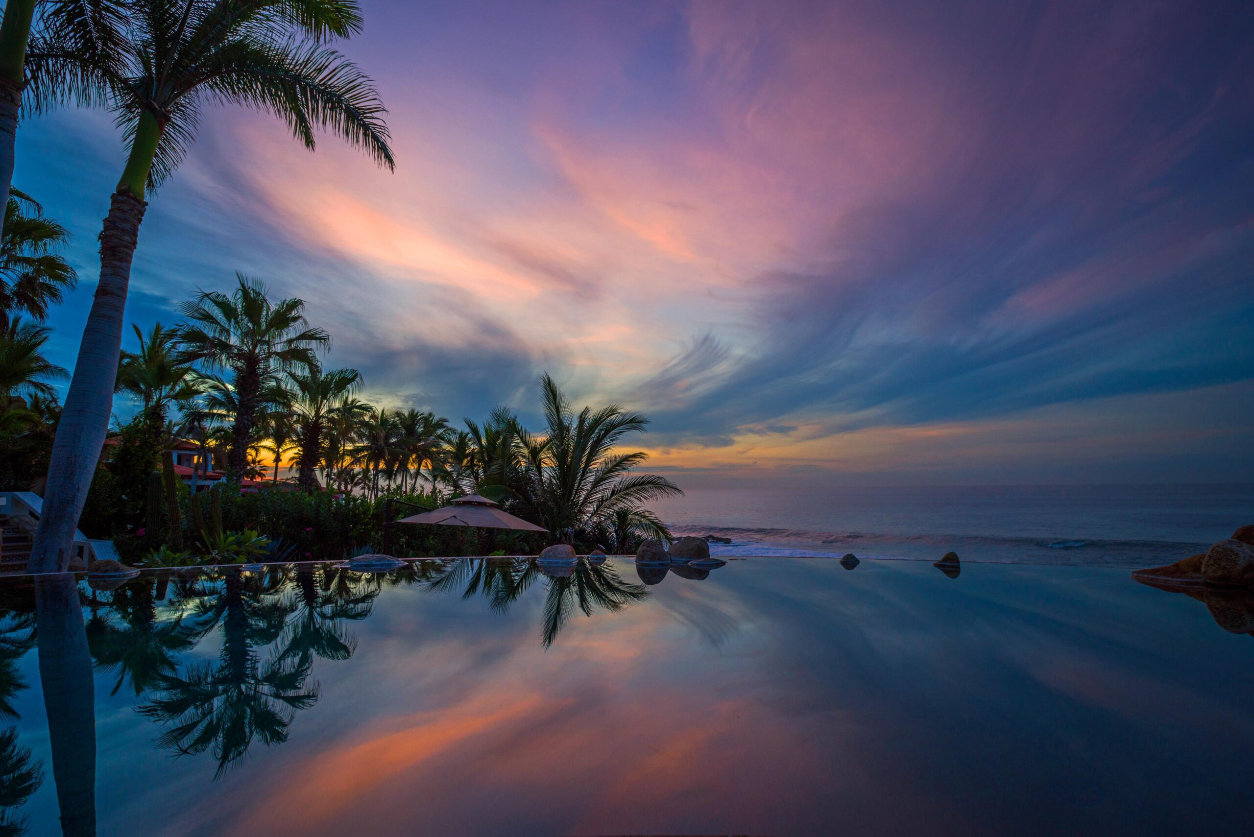 Casa Edwards pool at Sunset in Palmilla, Beachfront Los Cabos