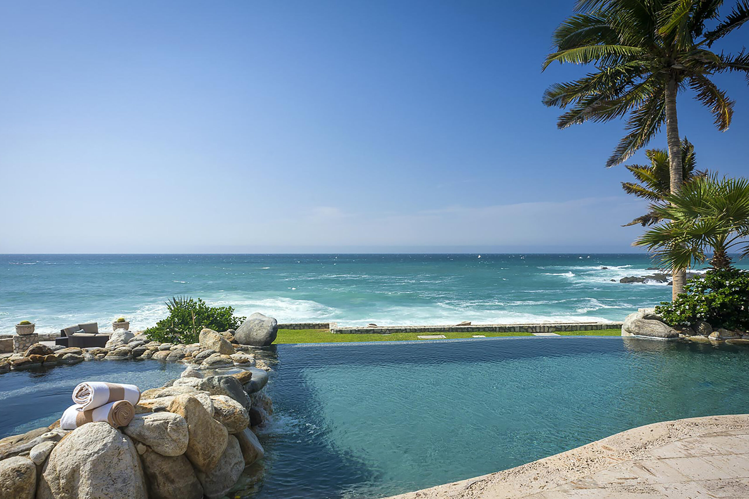 Casa Edwards Too luxury villa exterior in Punta Bella, Beachfront Los Cabos