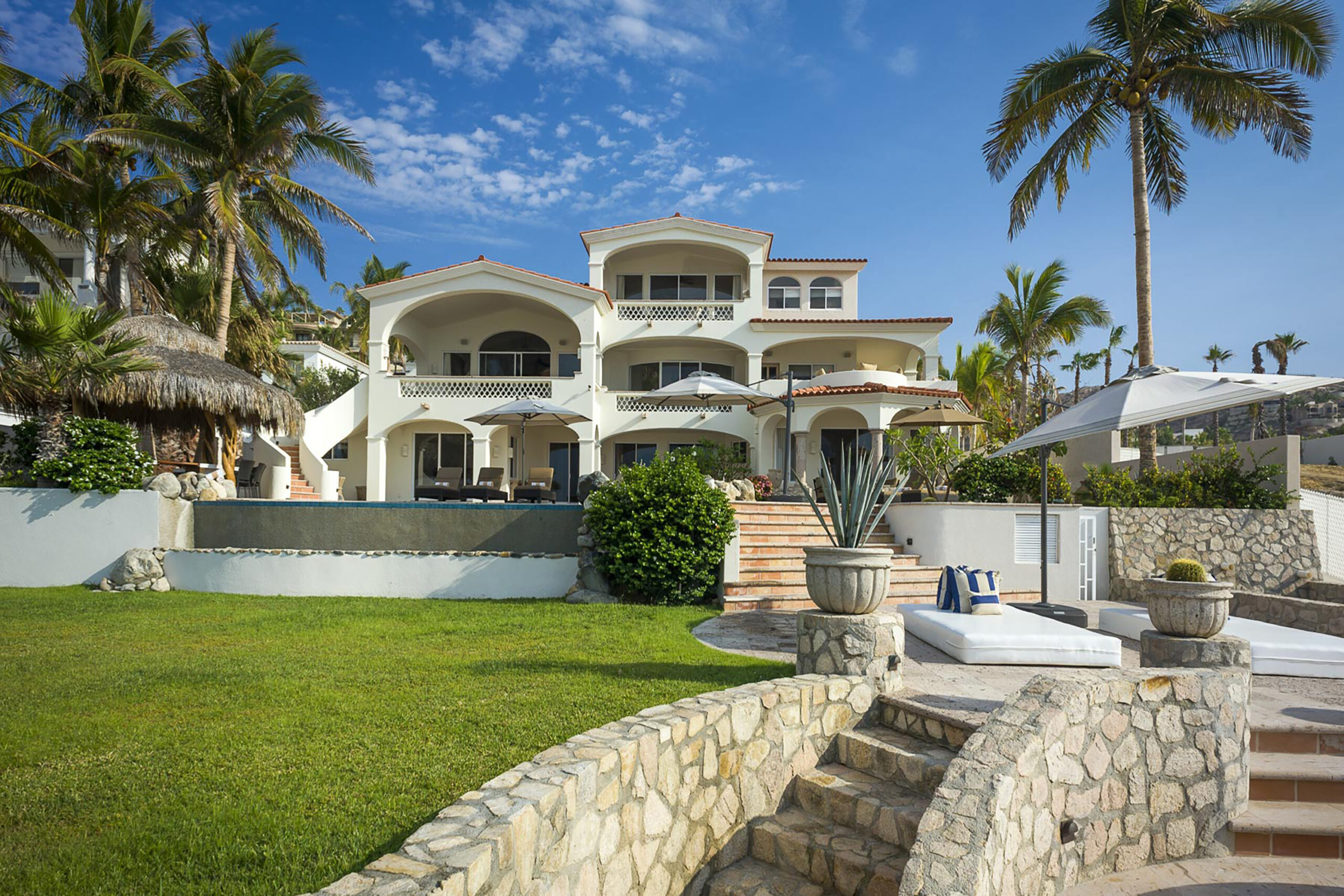 Casa Edwards Too luxury villa exterior in Punta Bella, Beachfront Los Cabos