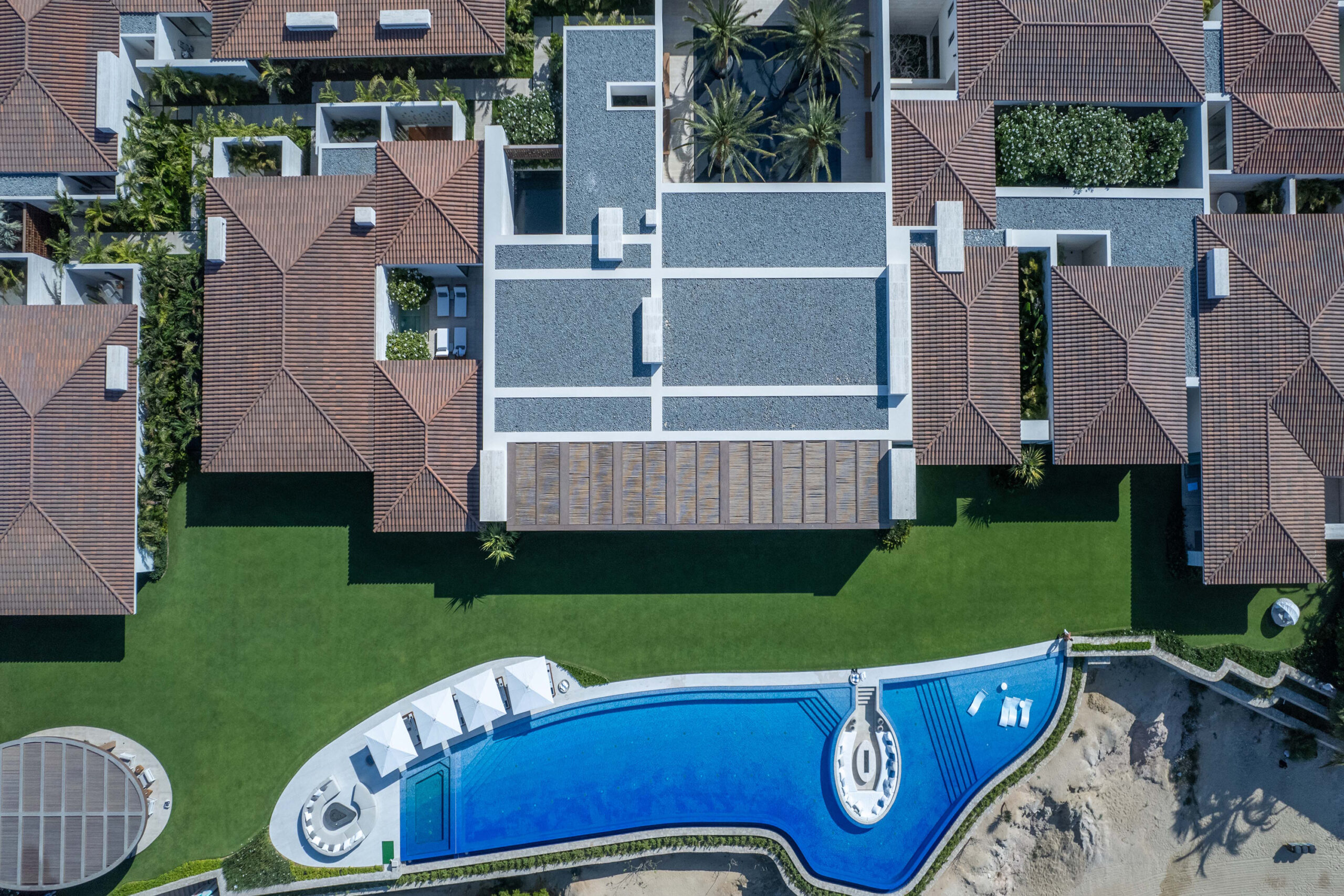 Casa Elije aerial view of villa in Palmilla Los Cabos