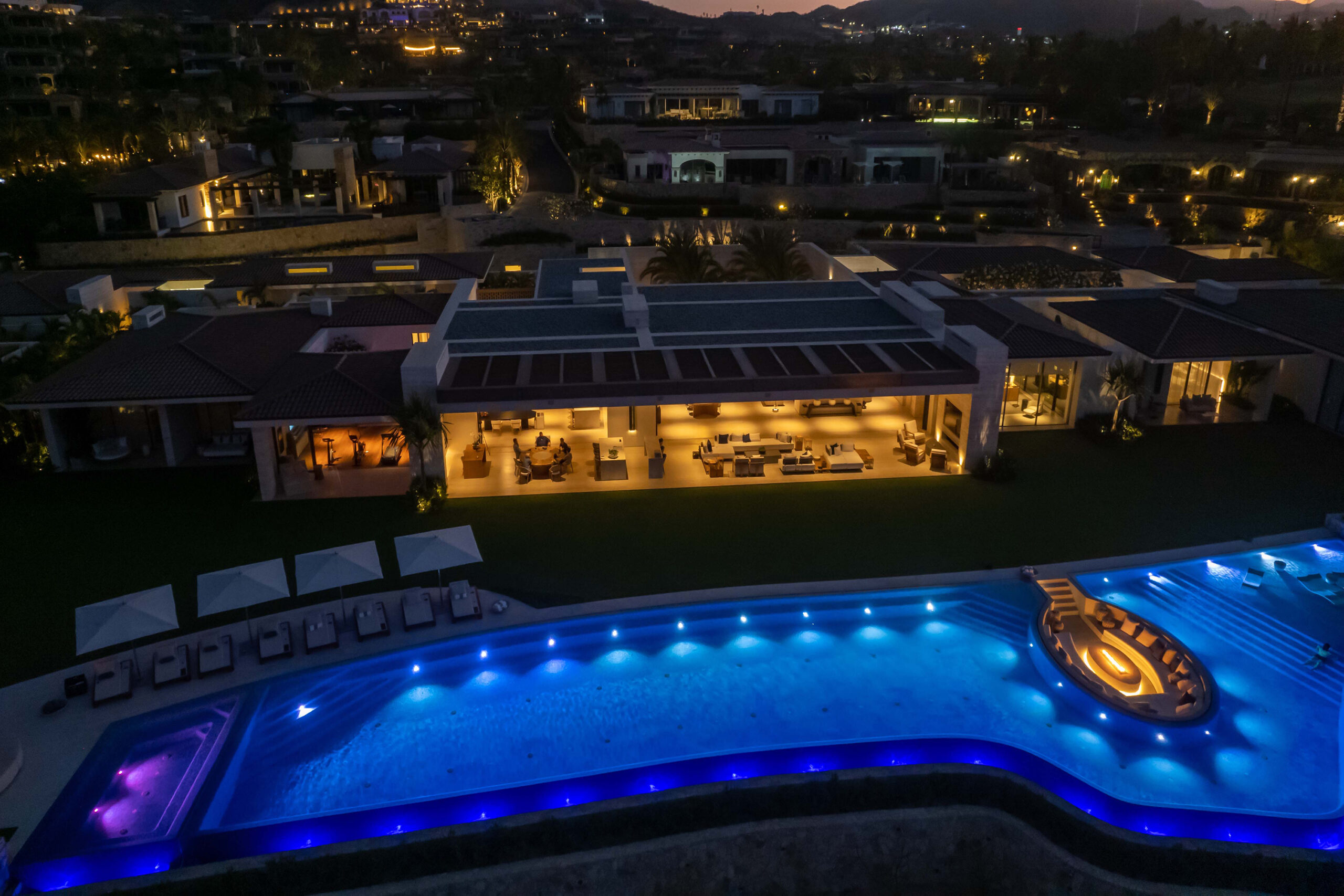 Casa Elije aerial view of villa in Palmilla Los Cabos