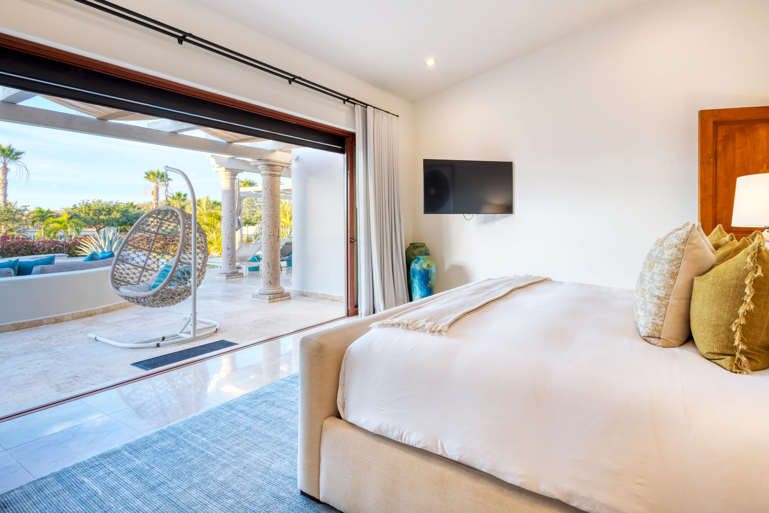 Casa Micana bedroom suite with patio access in Puerto Los Cabos, Golf Nearby Los Cabos