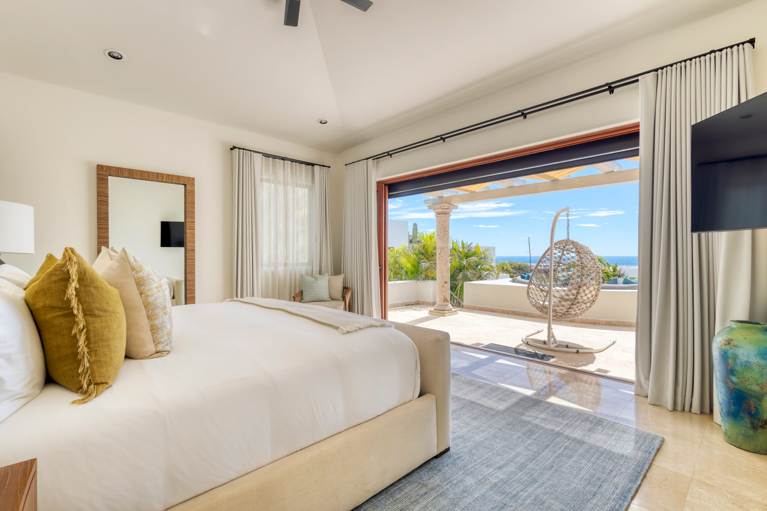 Casa Micana bedroom suite with patio access in Puerto Los Cabos, Golf Nearby Los Cabos