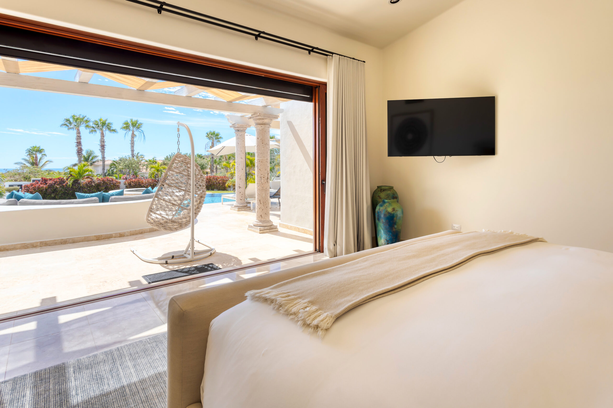 Casa Micana bedroom suite with patio access in Puerto Los Cabos, Golf Nearby Los Cabos