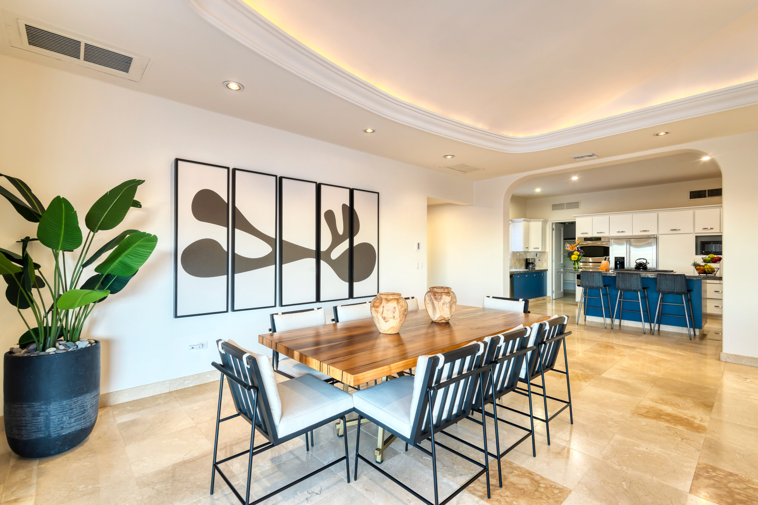 Casa Micana dining area seating 8 in Puerto Los Cabos, Golf Nearby Los Cabos