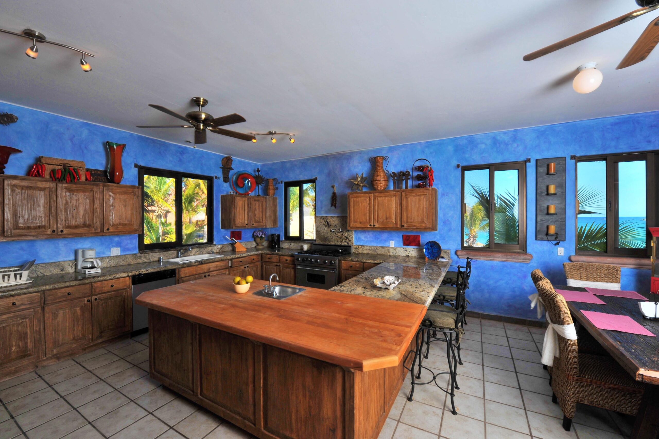 Rancho De Costa kitchen with dining area in Rancho De Costa, Beachfront Los Cabos