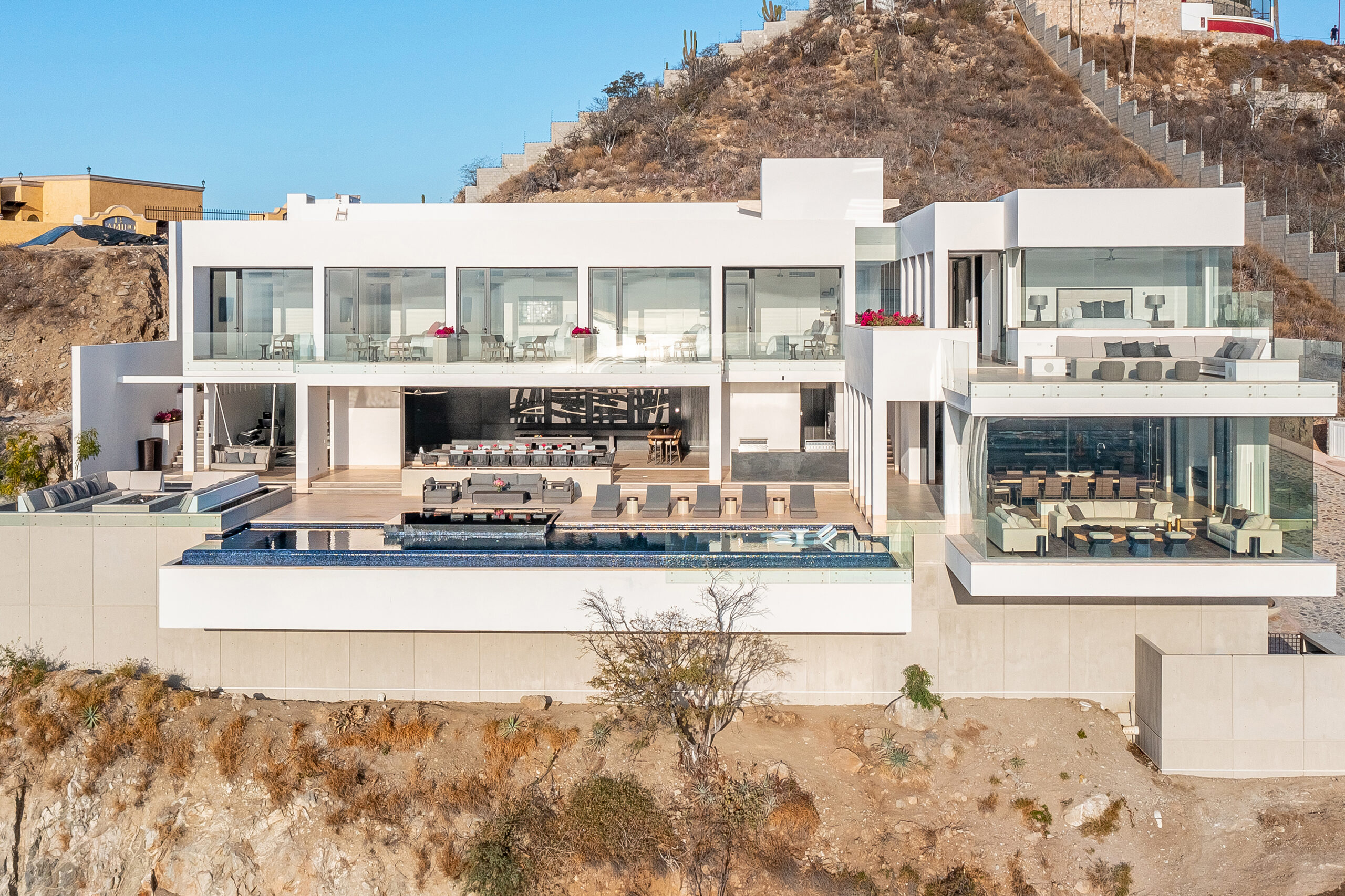 Villa Aurora bird's eye view of villa in Pedregal Pacific, Marina View Los Cabos