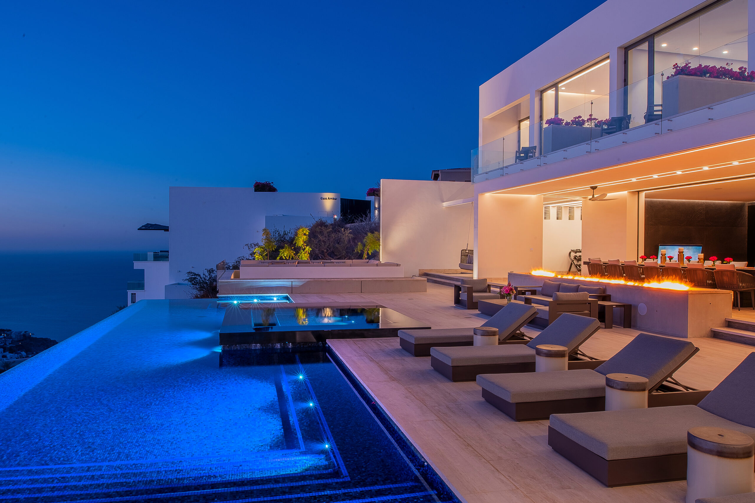 Villa Aurora gorgeous poolside with ocean view in Pedregal Pacific, Marina View Los Cabos