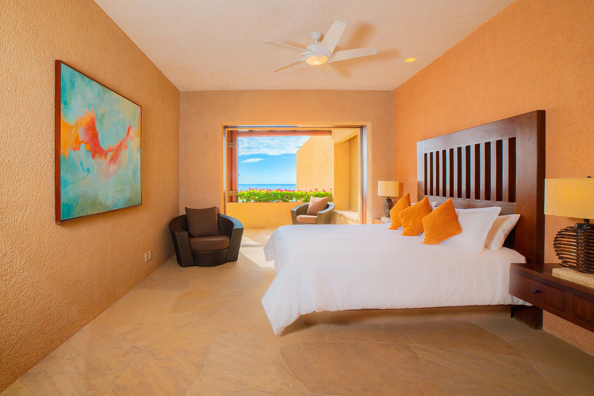 Villa Bellissima private bedroom suite in Pedregal Pacific, Oceanfront Los Cabos