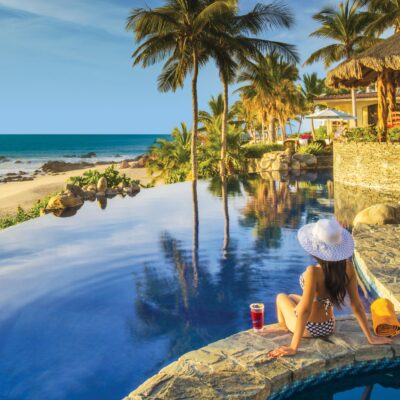 Villa Captiva luxury villa exterior in Punta Bella, Beachfront Los Cabos