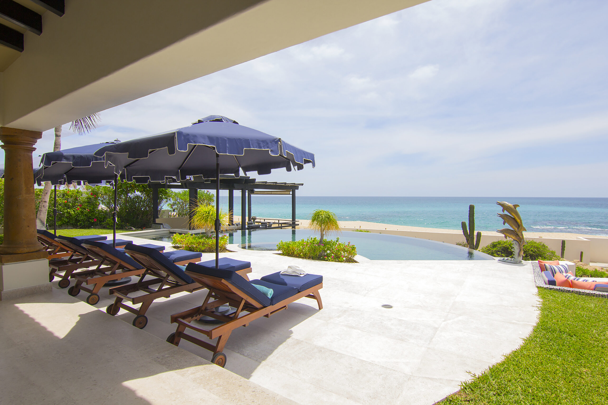 Villa Delfines beachfront view in Cabo Real, Beachfront Los Cabos