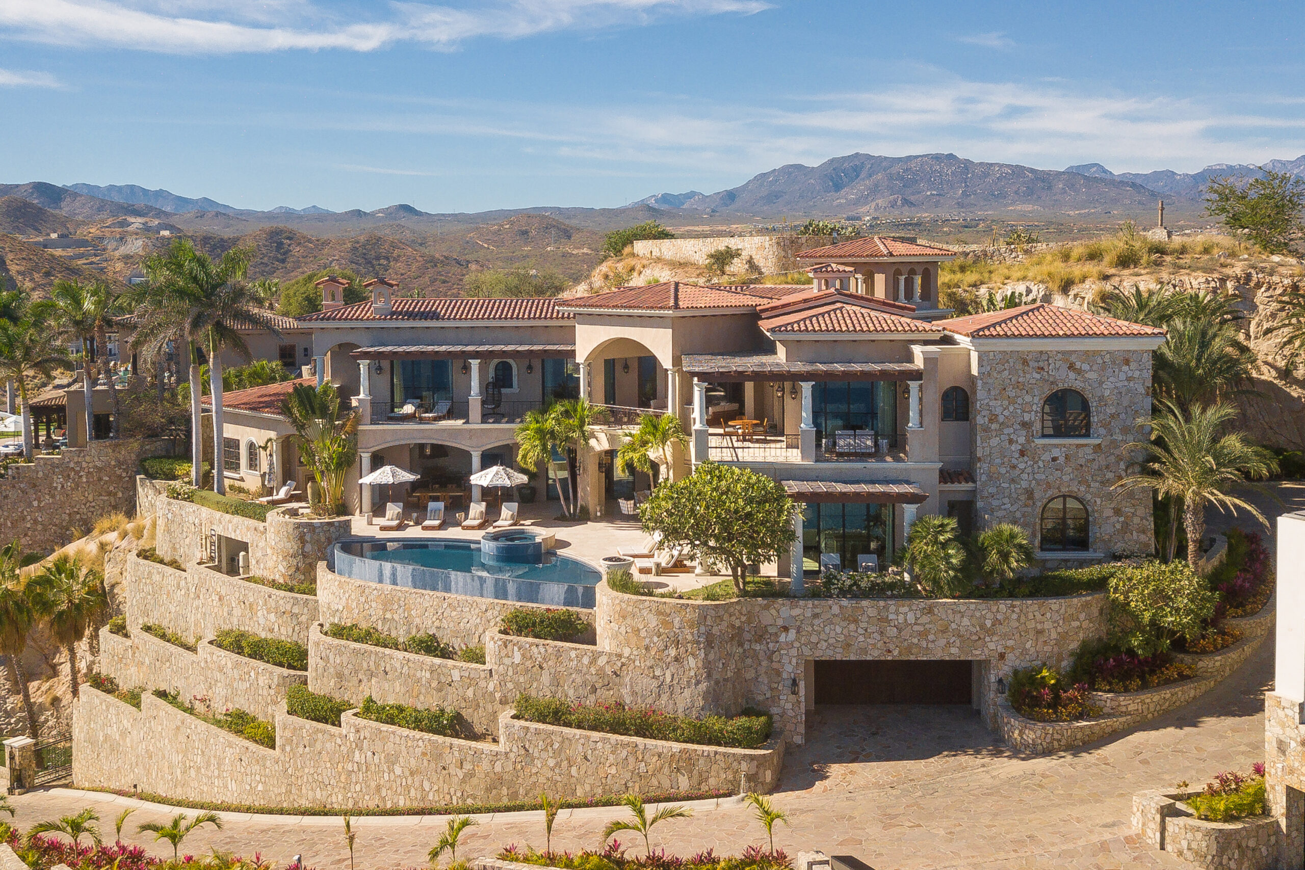 Villa Mar Azul Palmilla aerial views of villa