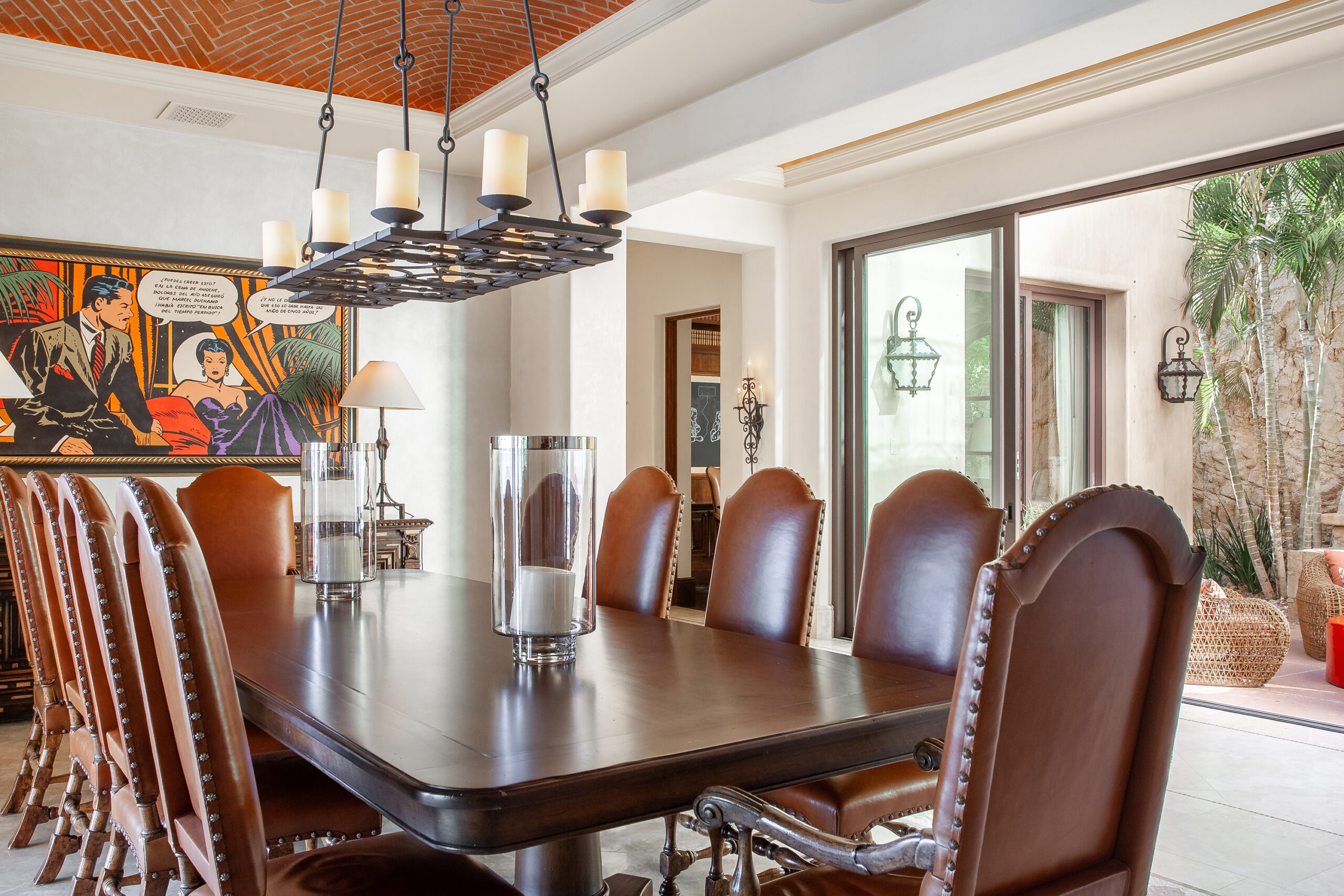 Villa Mar Azul Palmilla dining area seating 8