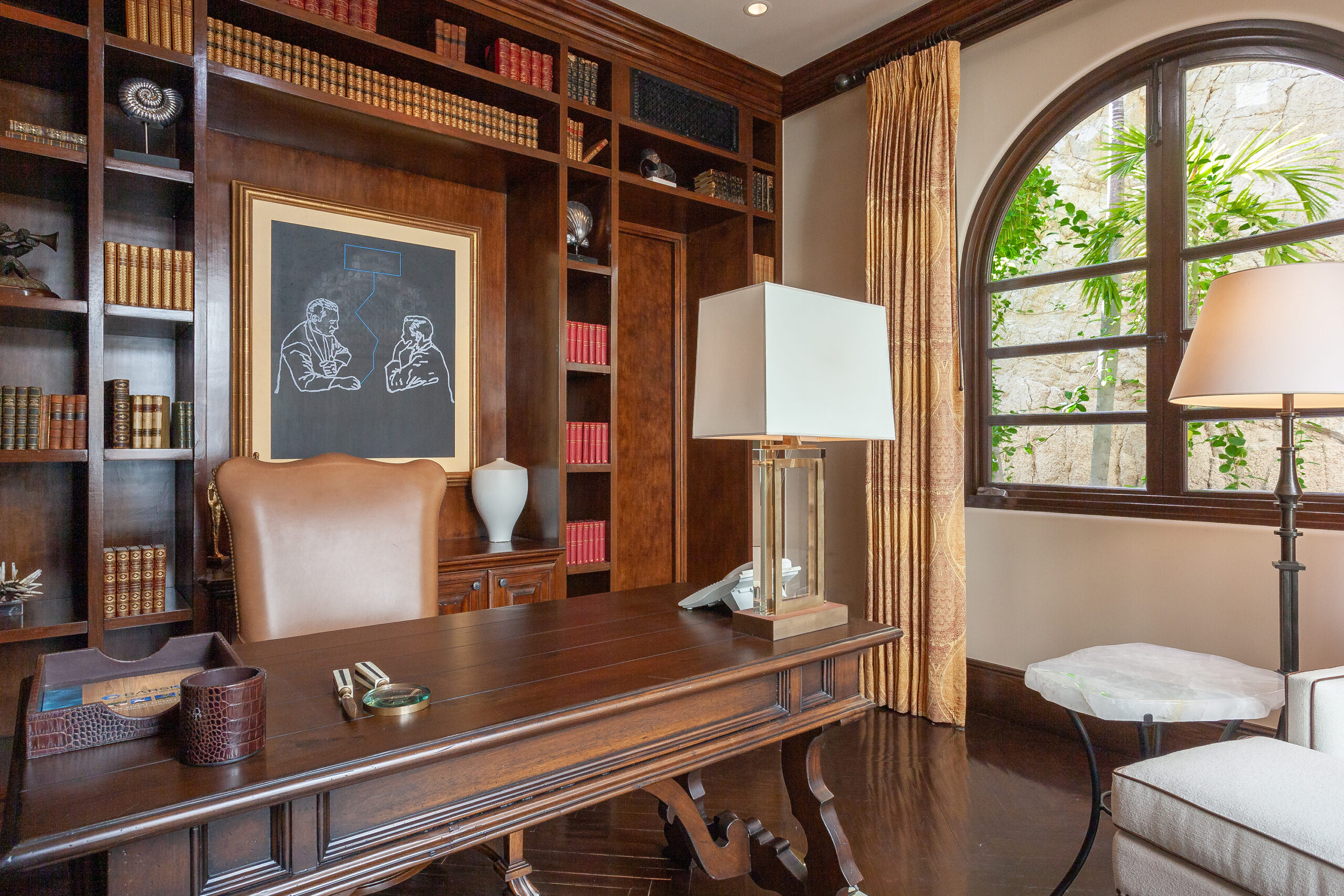 Villa Mar Azul Palmilla library office space