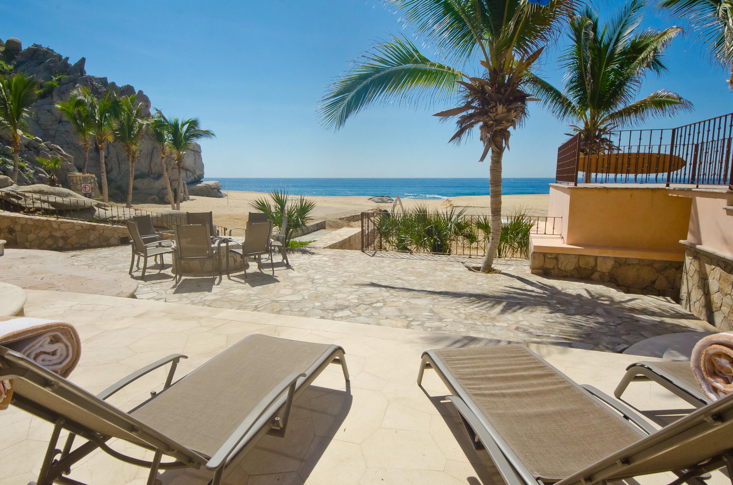 Villa Marcella indoor gathering space in Pedregal Pacific, Beachfront Los Cabos