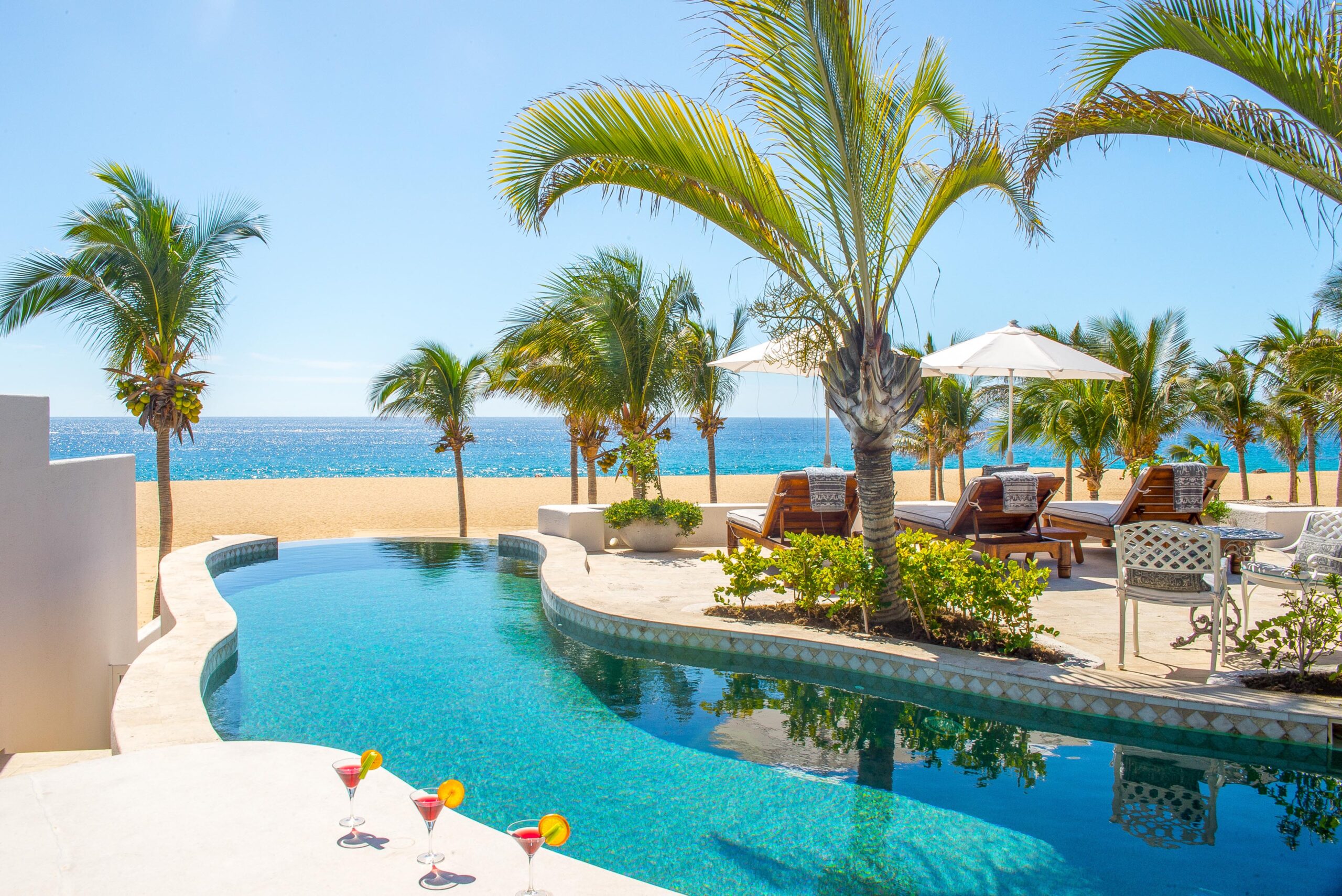 Villa Pacifica luxury villa exterior in Pedregal Pacific, Beachfront Los Cabos