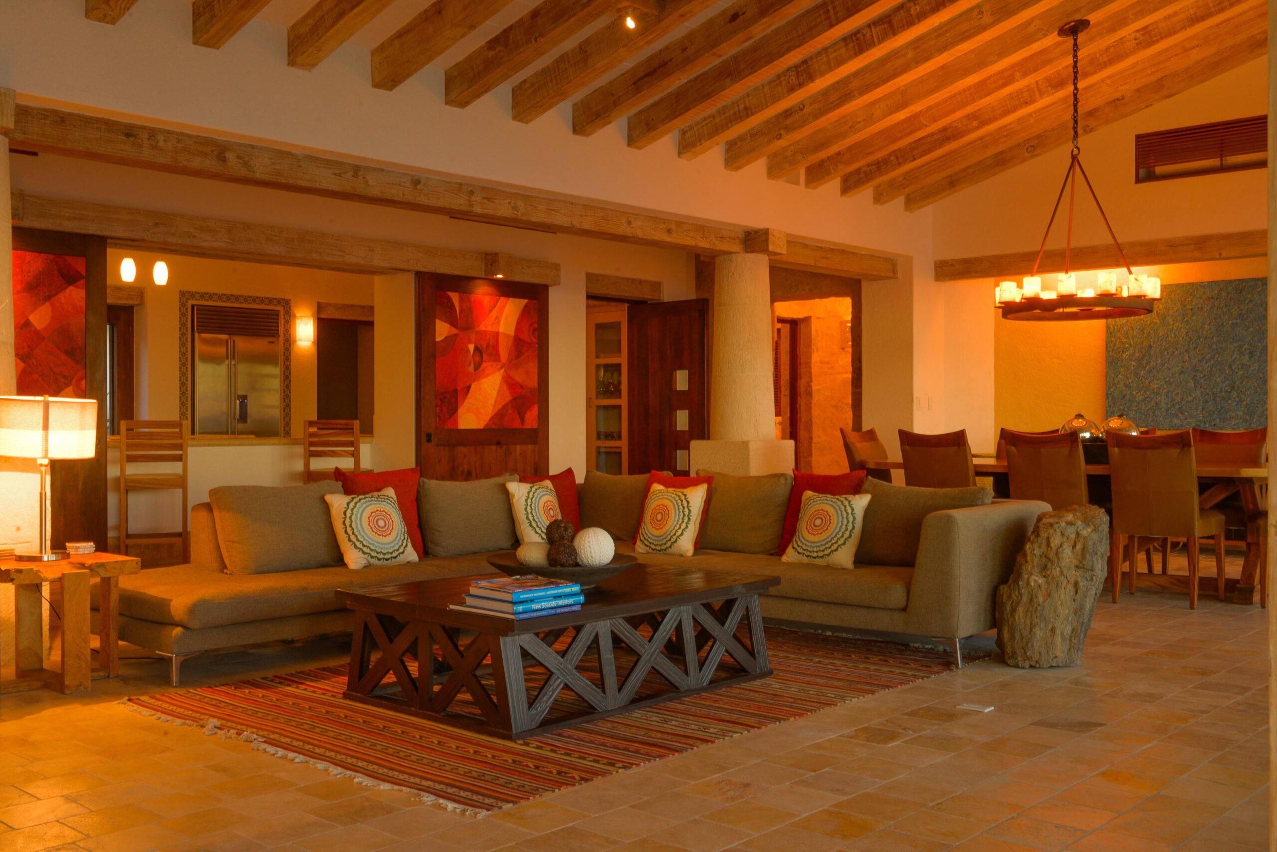 Villa Piedra Blanca pool terrace in Puerto Los Cabos, Beachfront Los Cabos