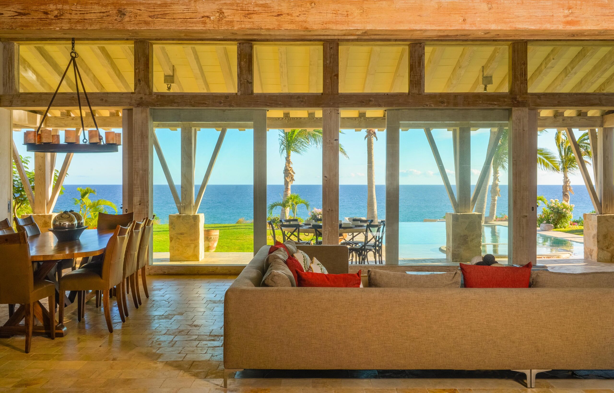Villa Piedra Blanca luxury villa exterior in Puerto Los Cabos, Beachfront Los Cabos