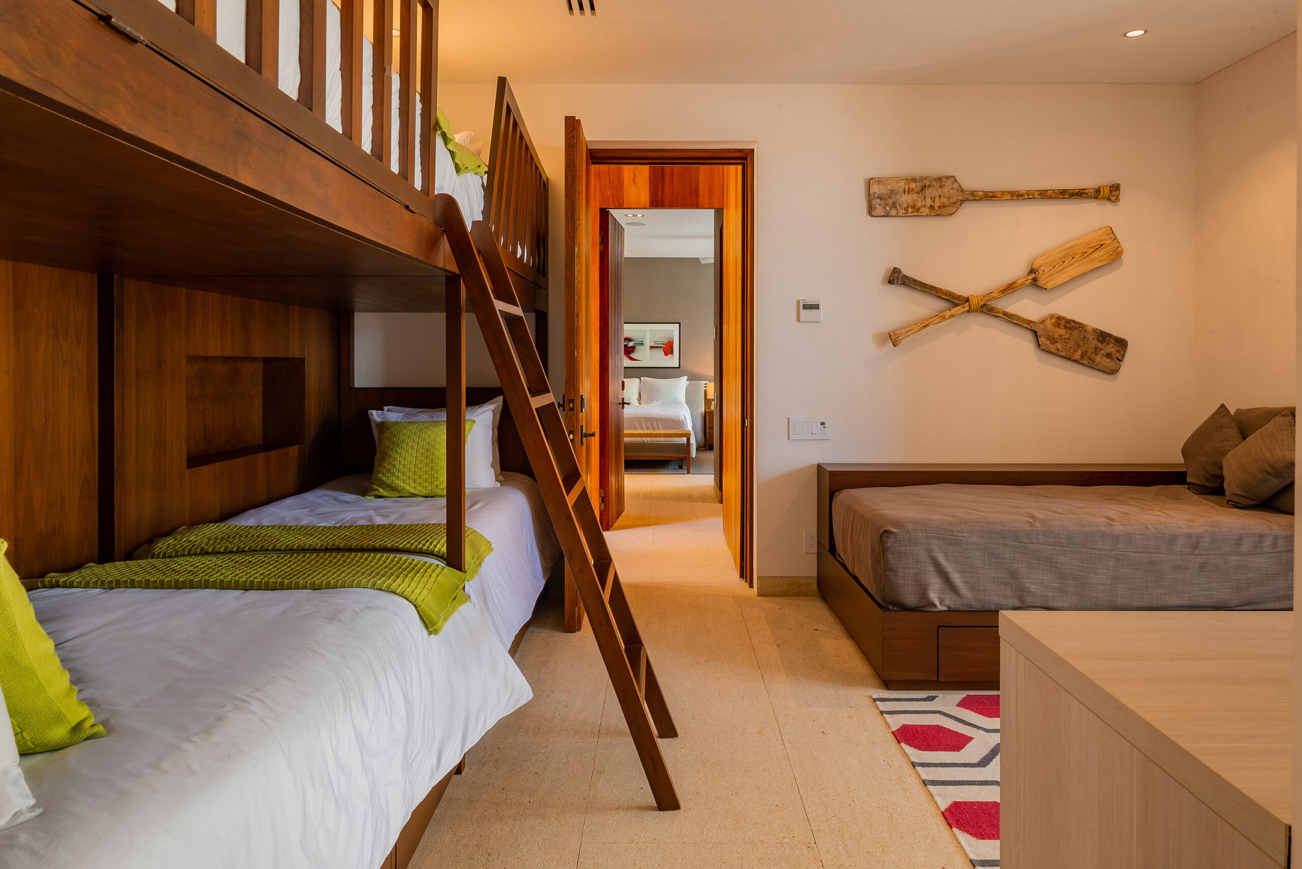 West Enclave 7 bedroom with bunk beds in Puerto Los Cabos, Beachfront Los Cabos