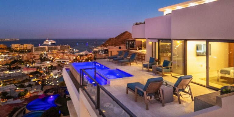 Villa Skyline pool and villa in Pedregal, Cabo San Lucas